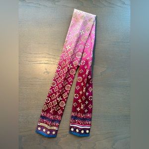 Louis Vuitton silk twill bandeau
